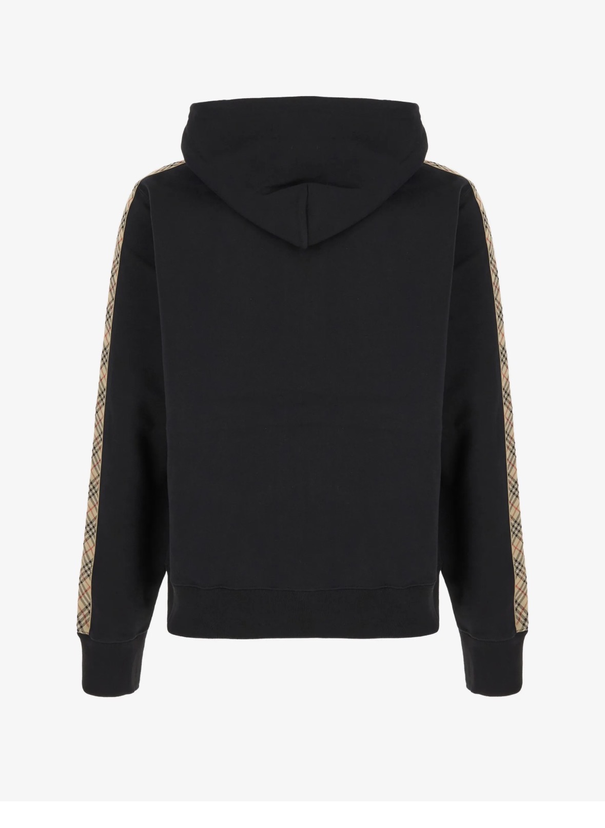 Brbrry Check Stripe Zip Hoodie