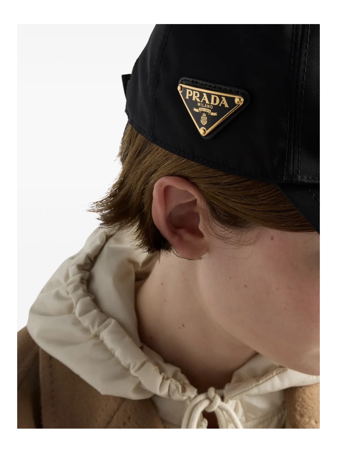 Prda Cap Black with Gold Logo