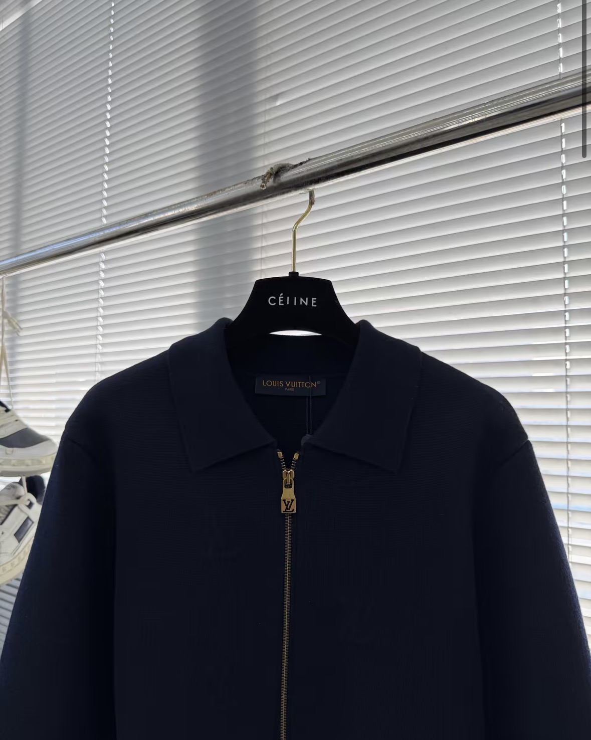 Louis Navy Blue Zip Sweatshirt