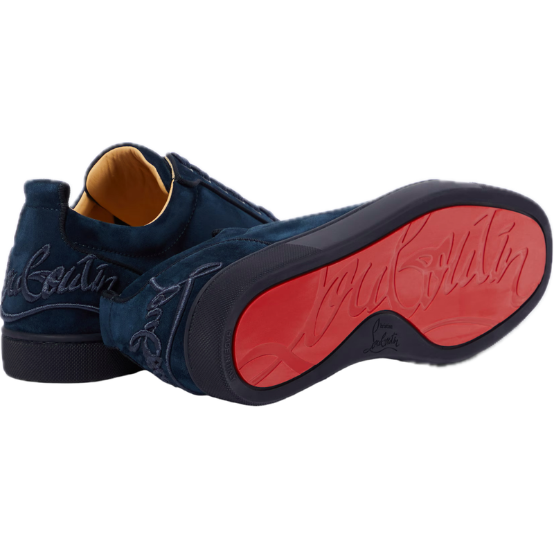 Loubs Shoes In Navy Blue