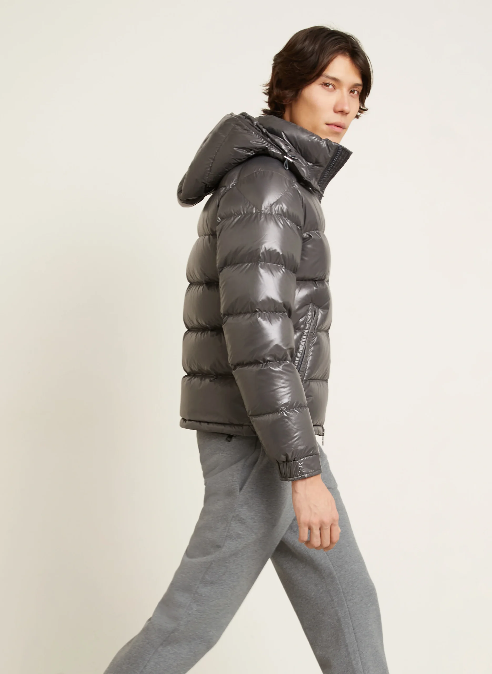 Monclr Down Jacket in Grey