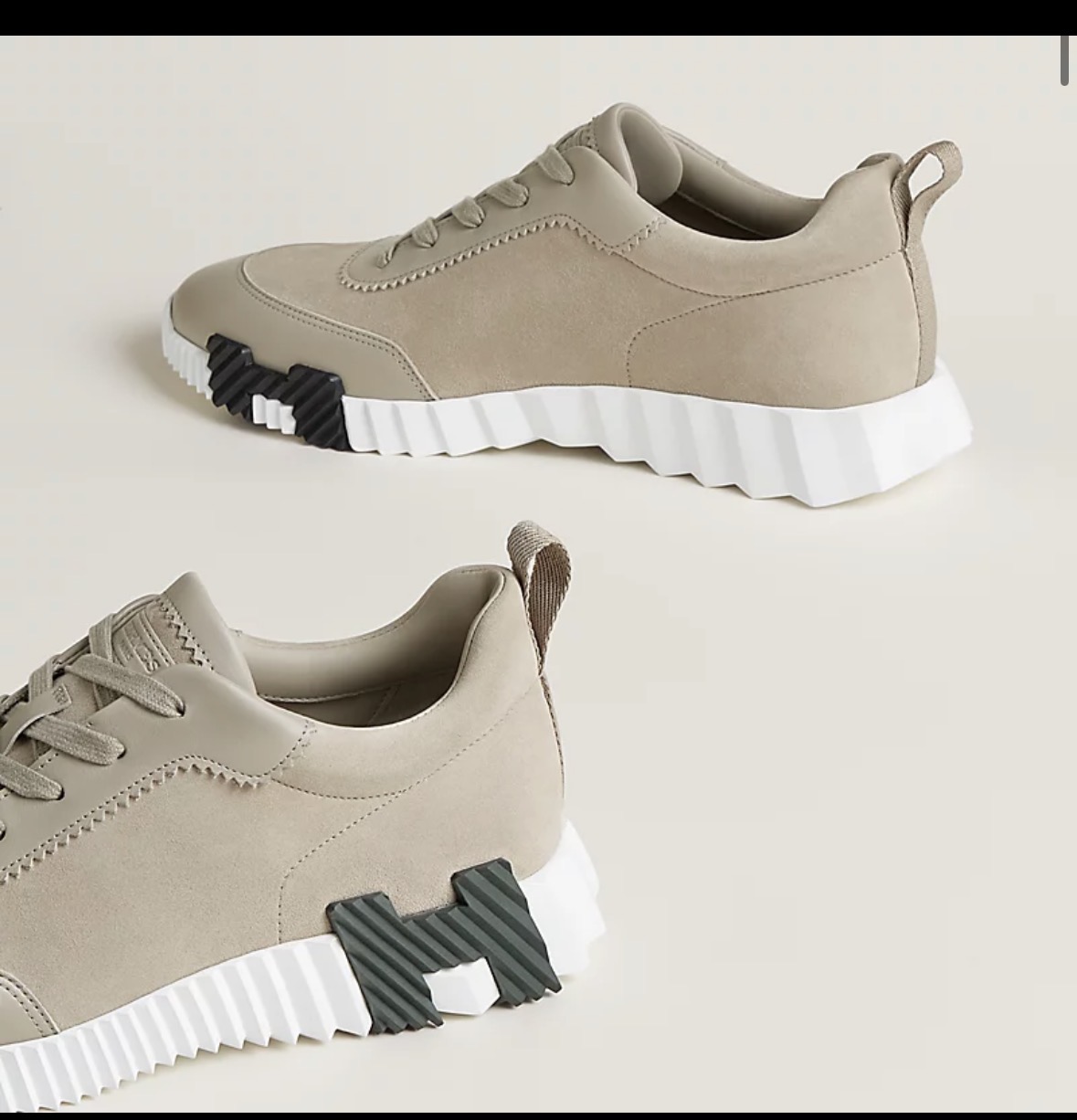 Herme Bouncing Sneaker Beige Esquisse