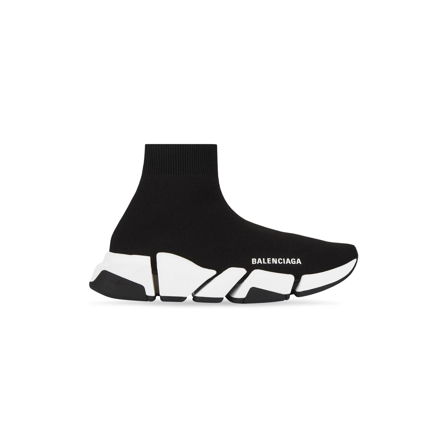 Balenciga Speed Shoes in Black and white V2