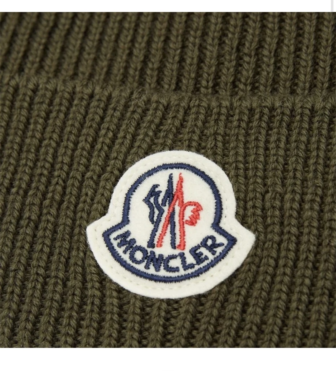 Monclr Olive Green Beanie