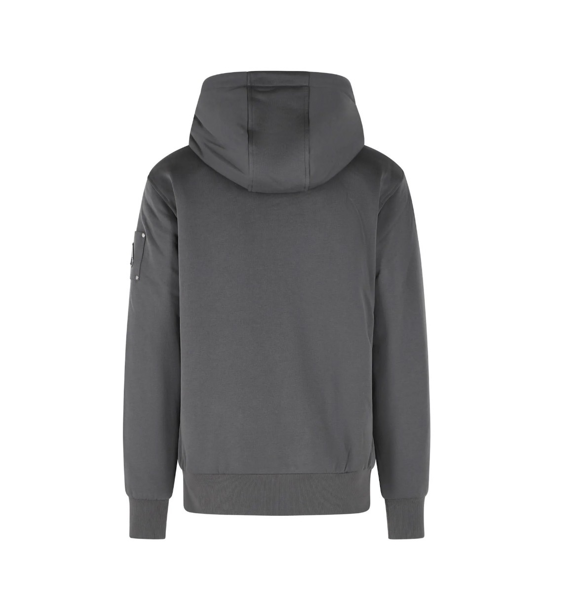 Moose Bunny Grey Zip-Up Black logo Hoodie