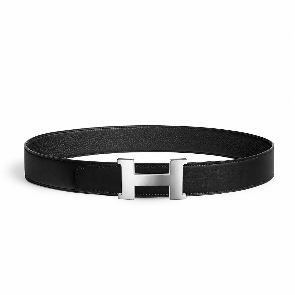 Herme belt buckle Reversible leather strap 38 mm