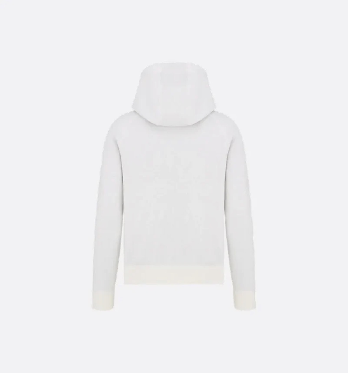 C.D White Zip Up Hoodie
