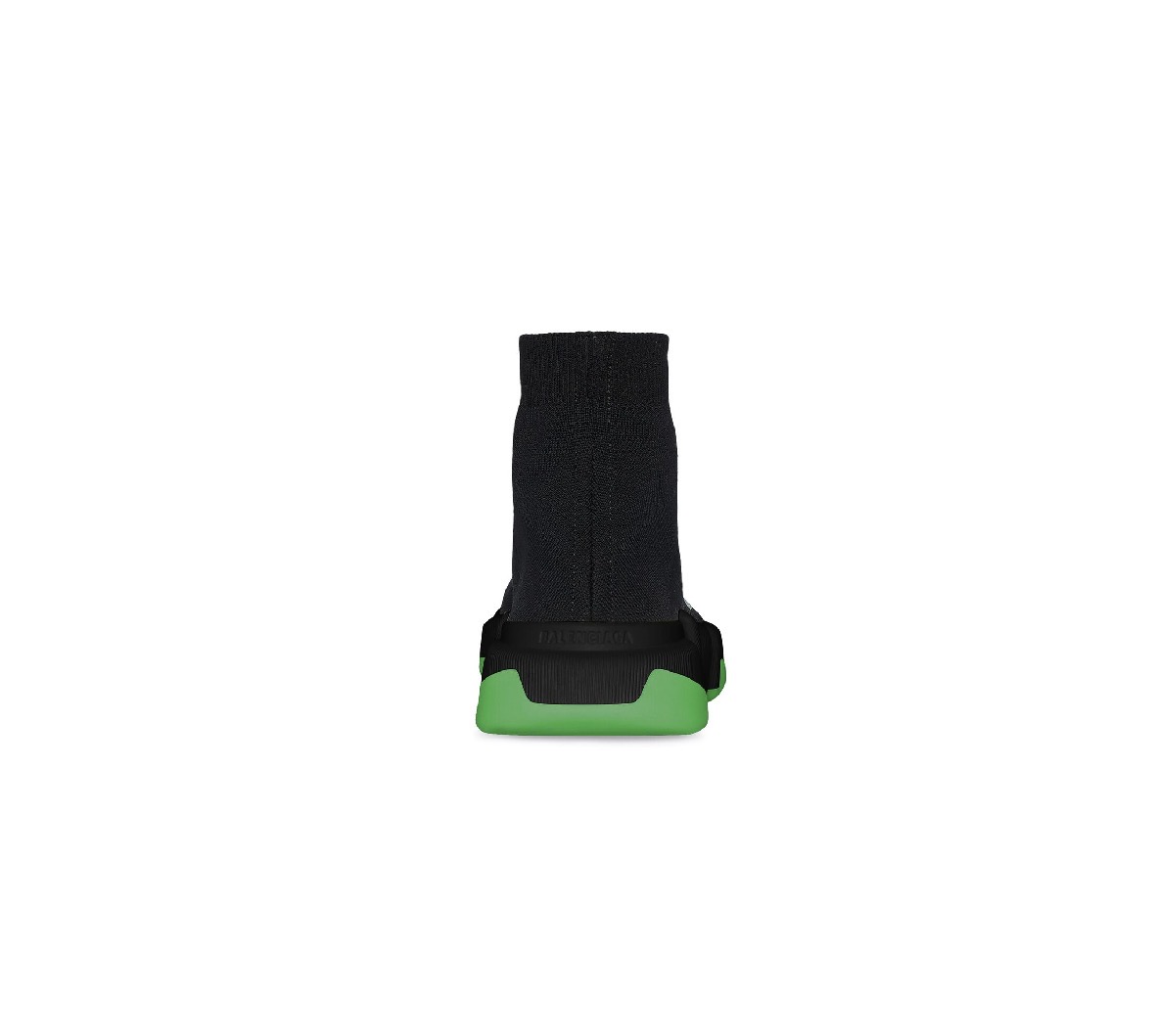 Balenciga Speed Shoes in black with green
