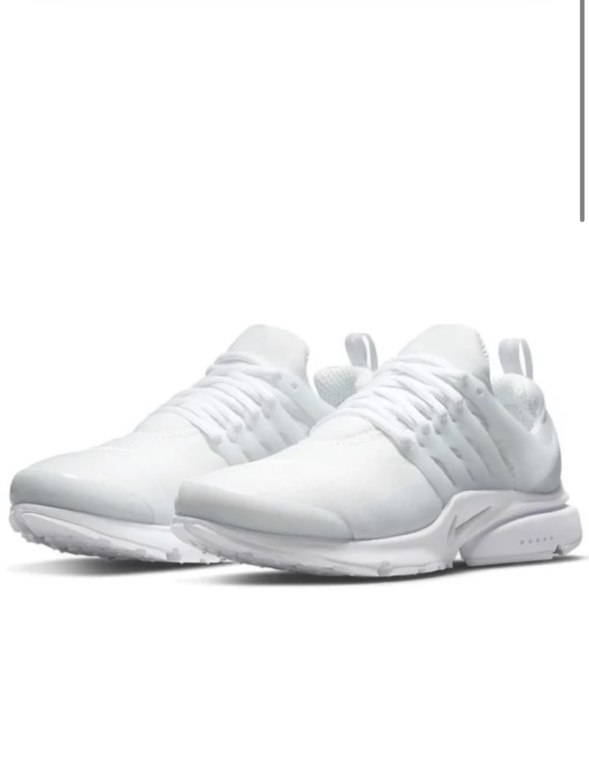 NKE Presto in Triple White