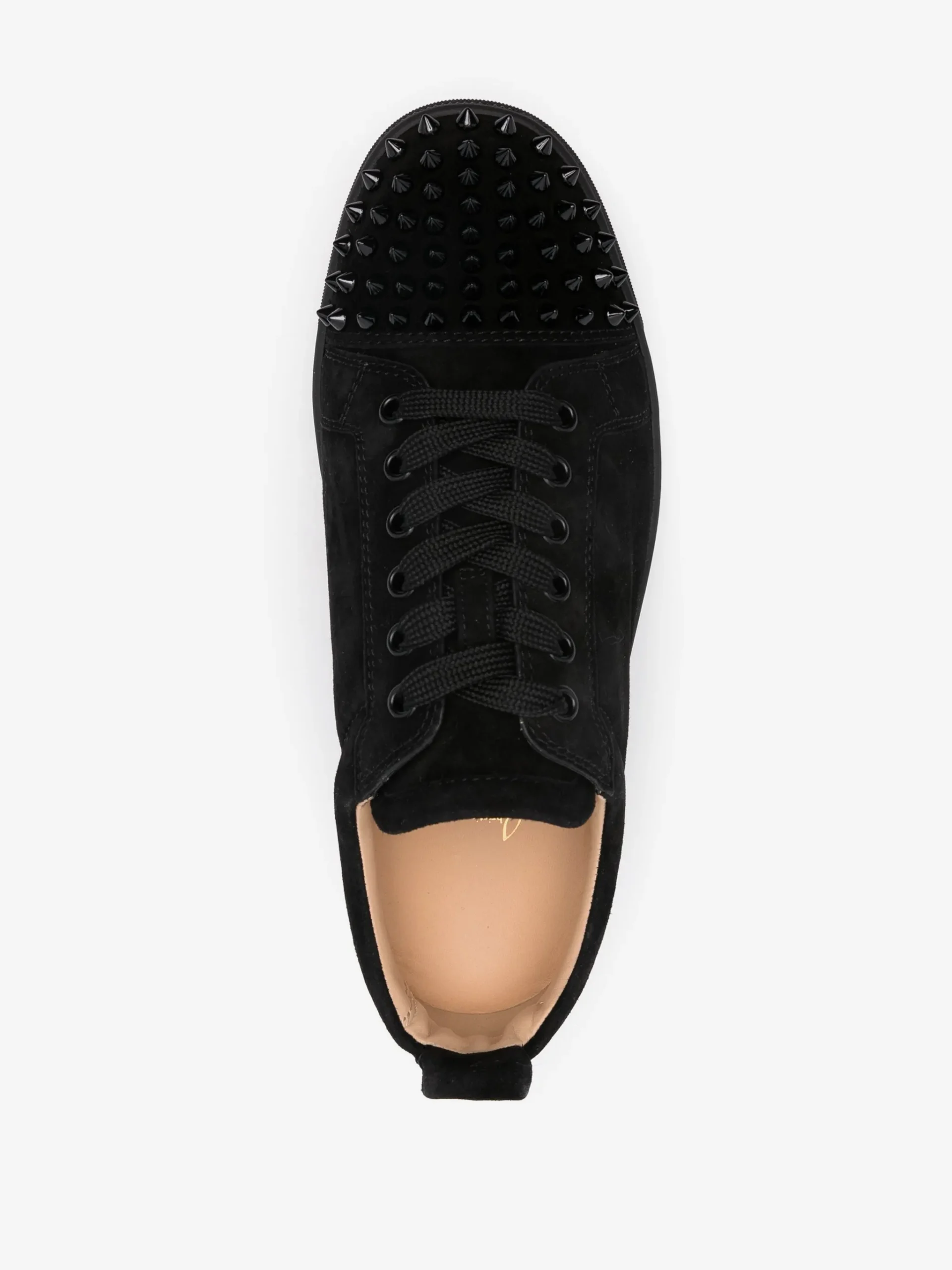 Loubs Shoes In Black With Spikes