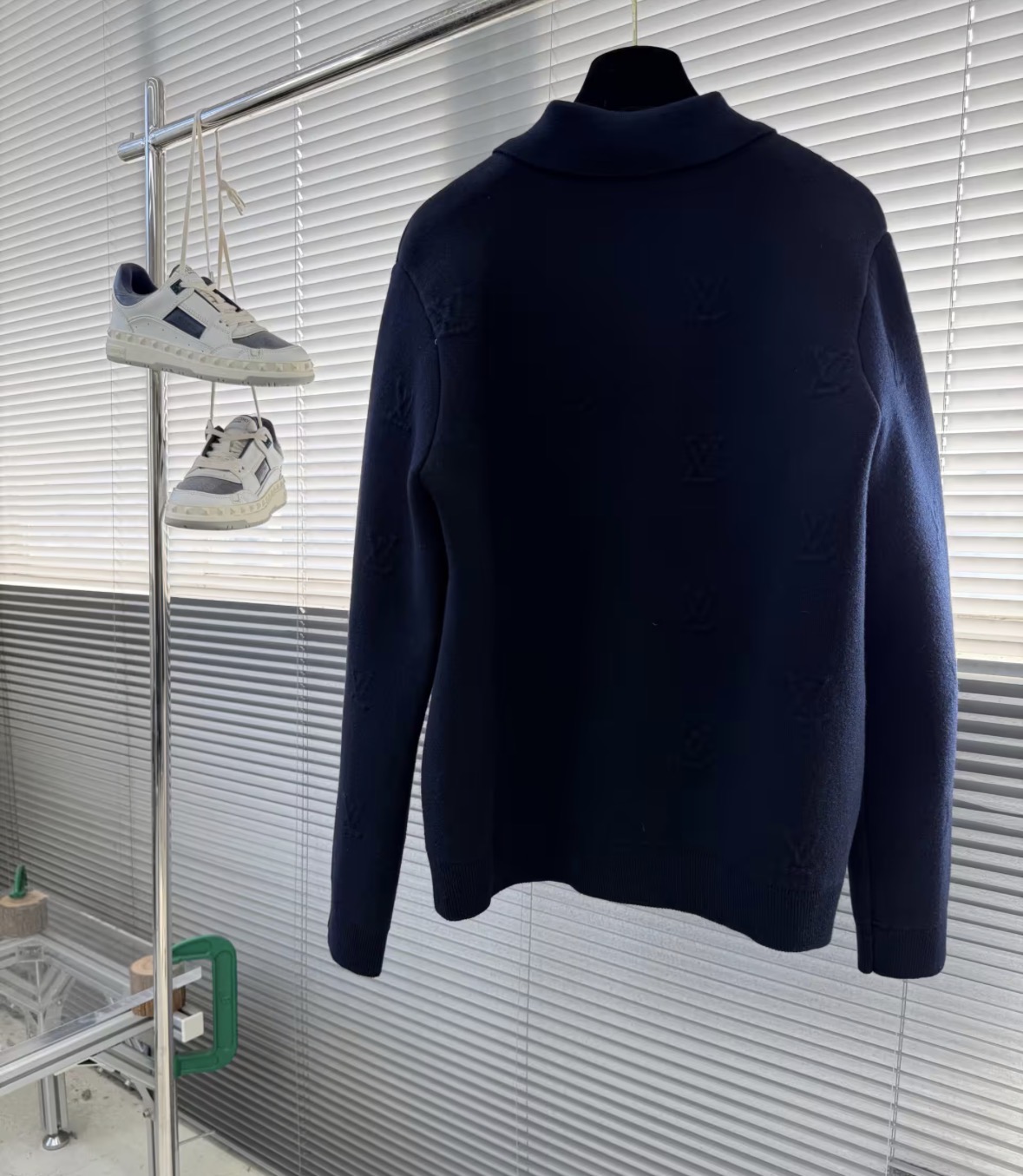 Louis Navy Blue Zip Sweatshirt