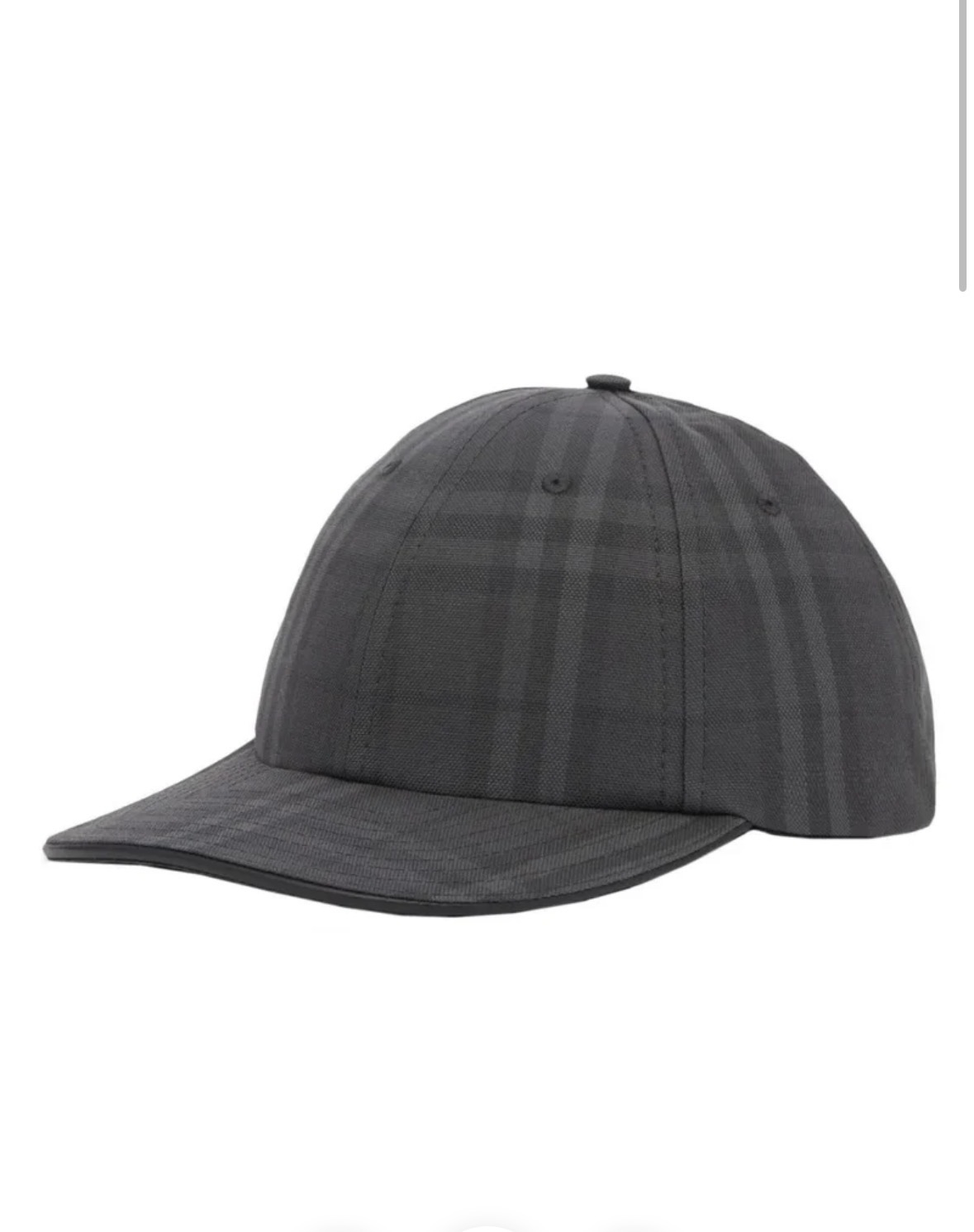 Brbrry Cap Check in Black