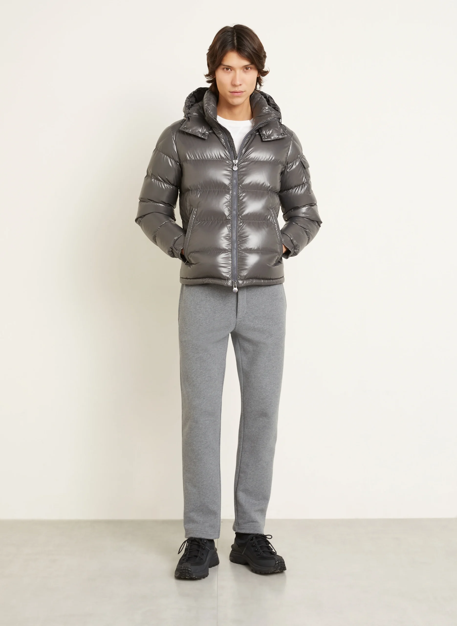 Monclr Down Jacket in Grey
