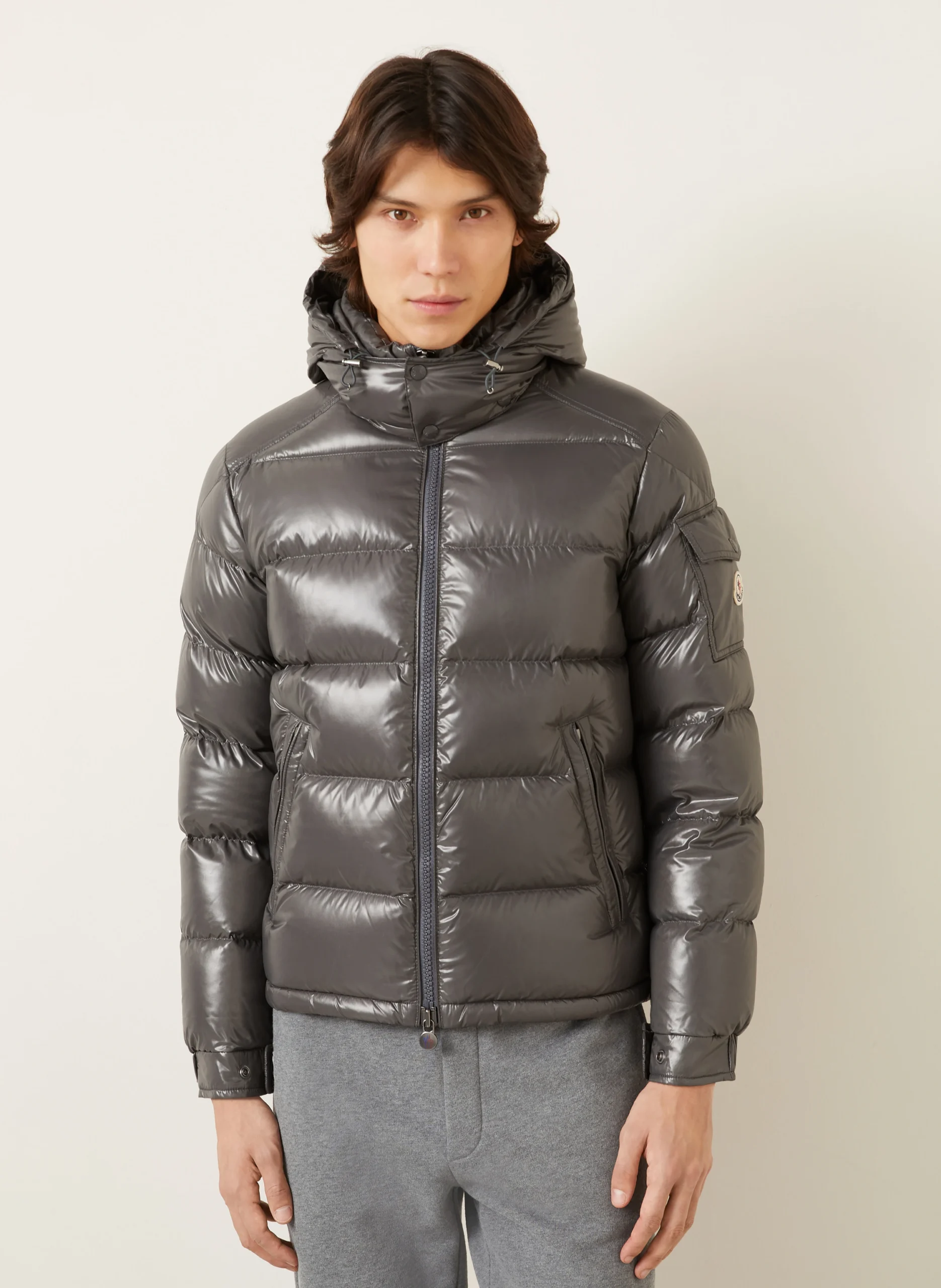 Monclr Down Jacket in Grey