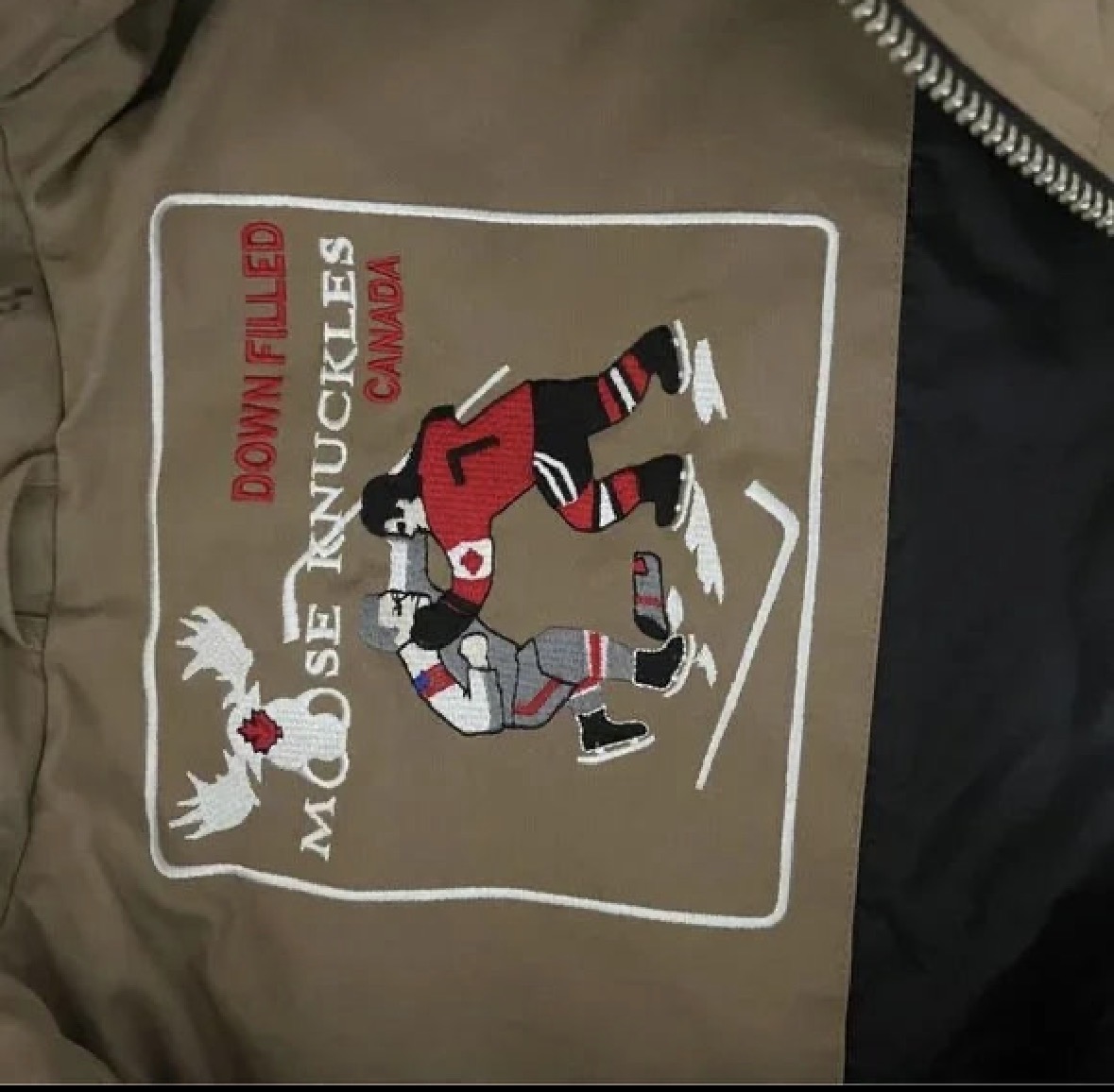 Moose padded down Khaki Vest