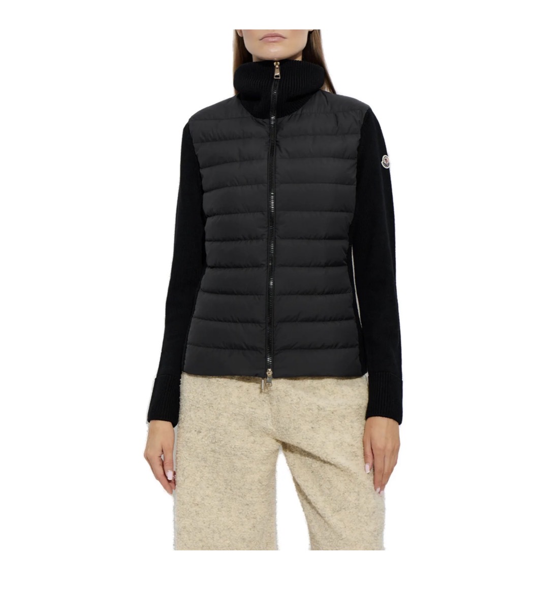 Monclr Cardigan Women Zip-Up Padded