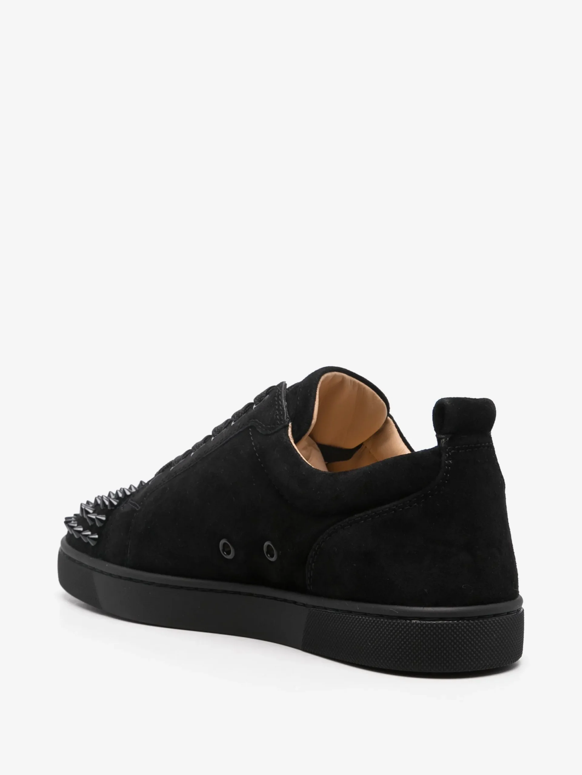 Loubs Shoes In Black With Spikes