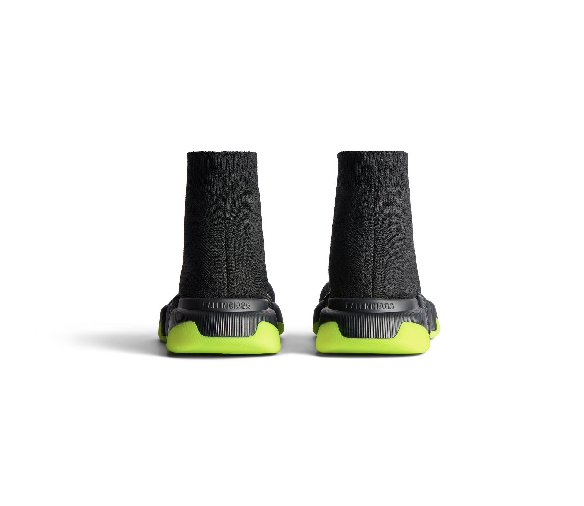 Balenciga Speed Shoes in black with neon details