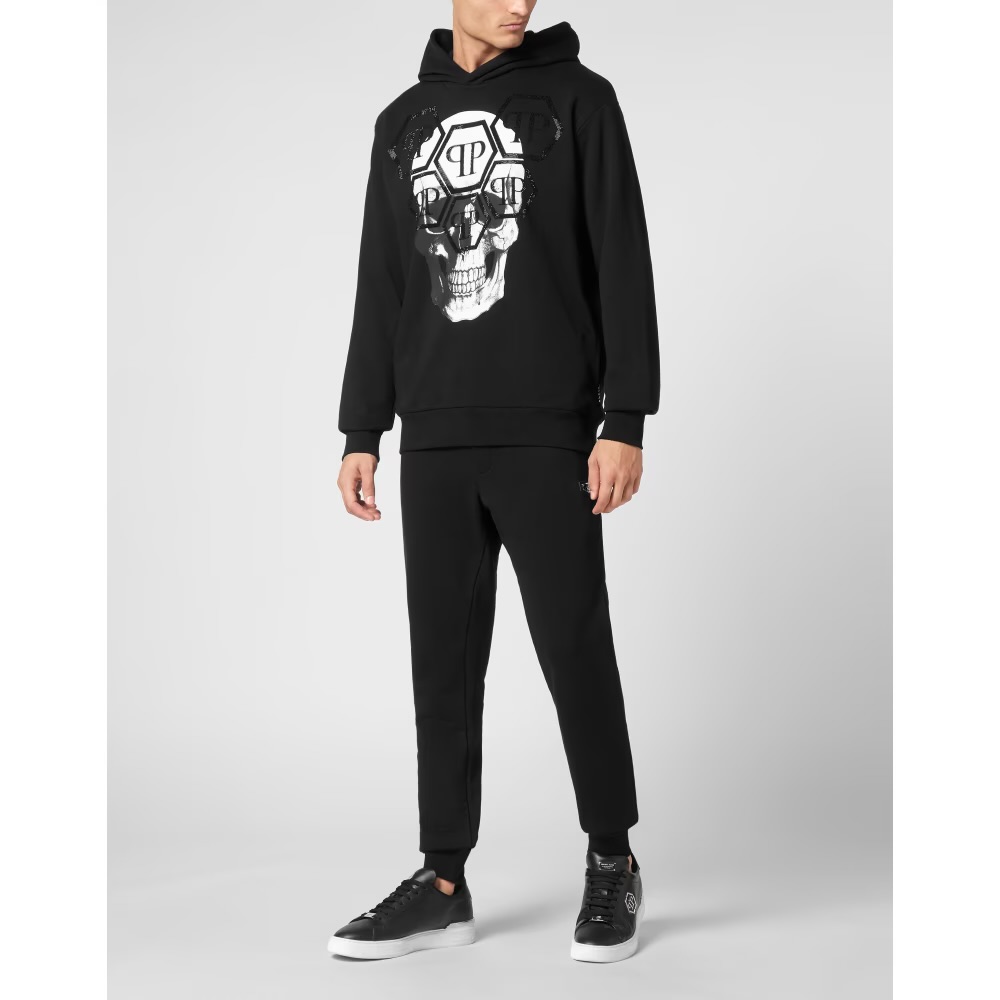 Plein Hoodie Sweatshirt LS Skull