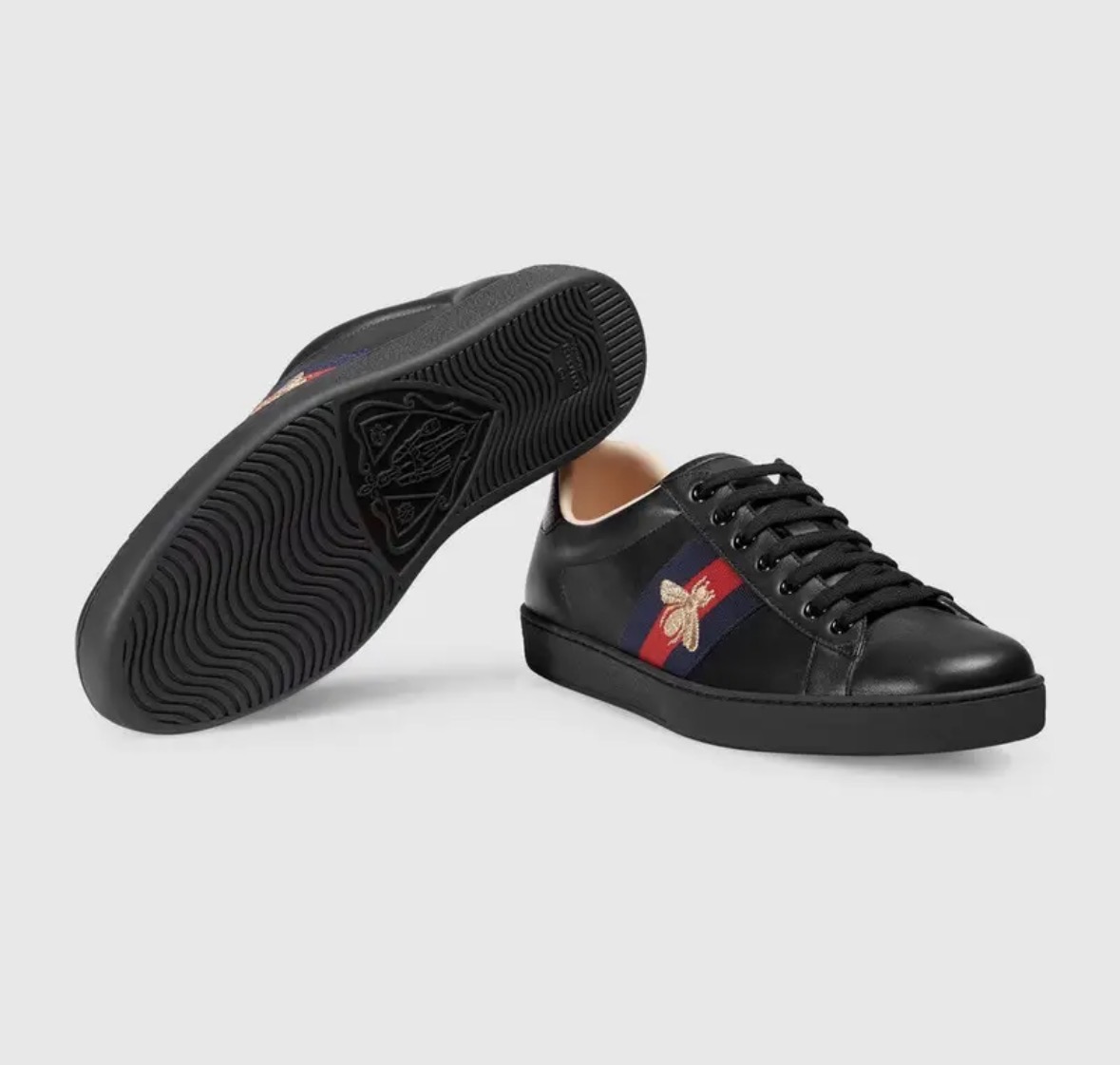GG Ace Low-top Black Sneaker