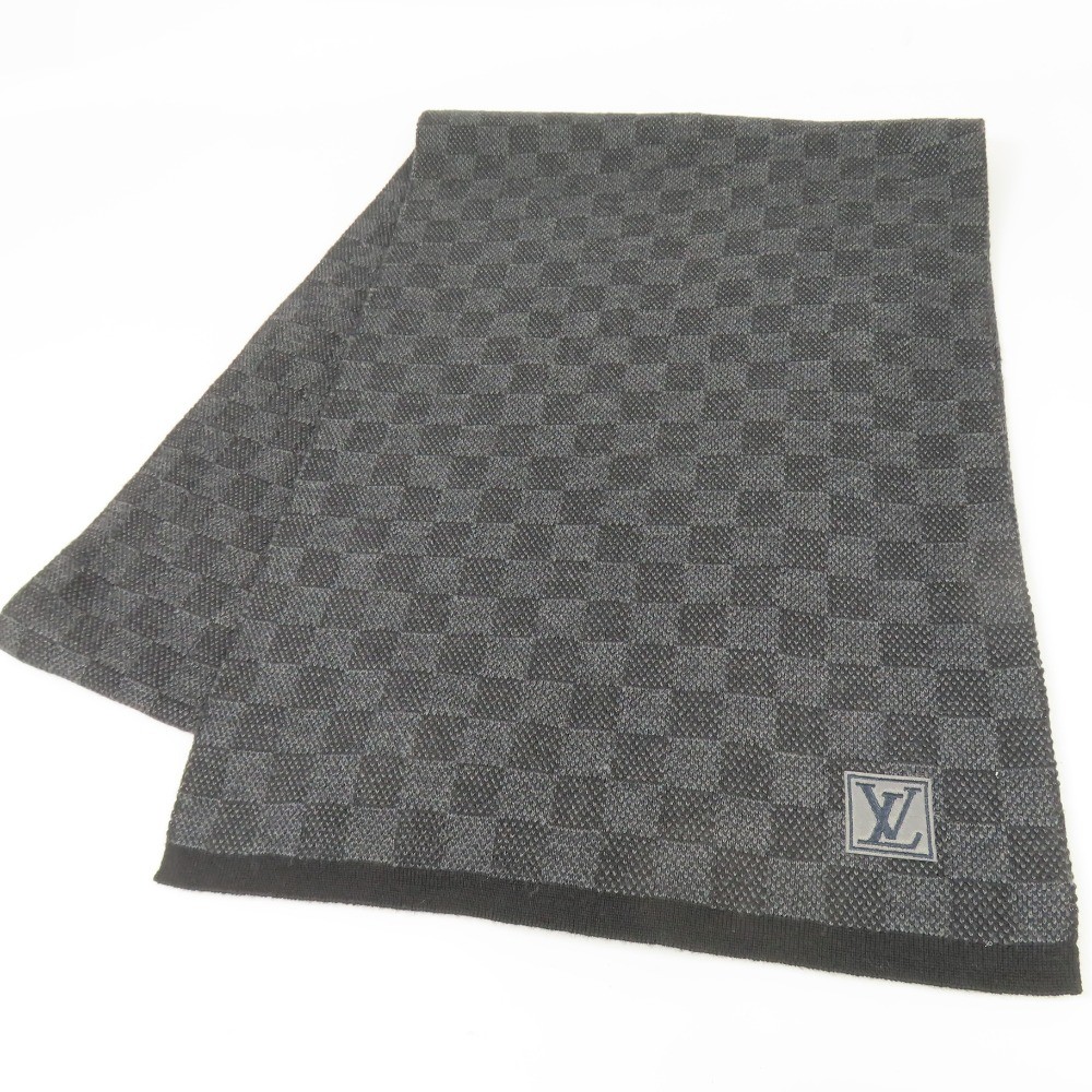 Louis Damier Echarpe Petit Damier Stole with Logo scarf wool