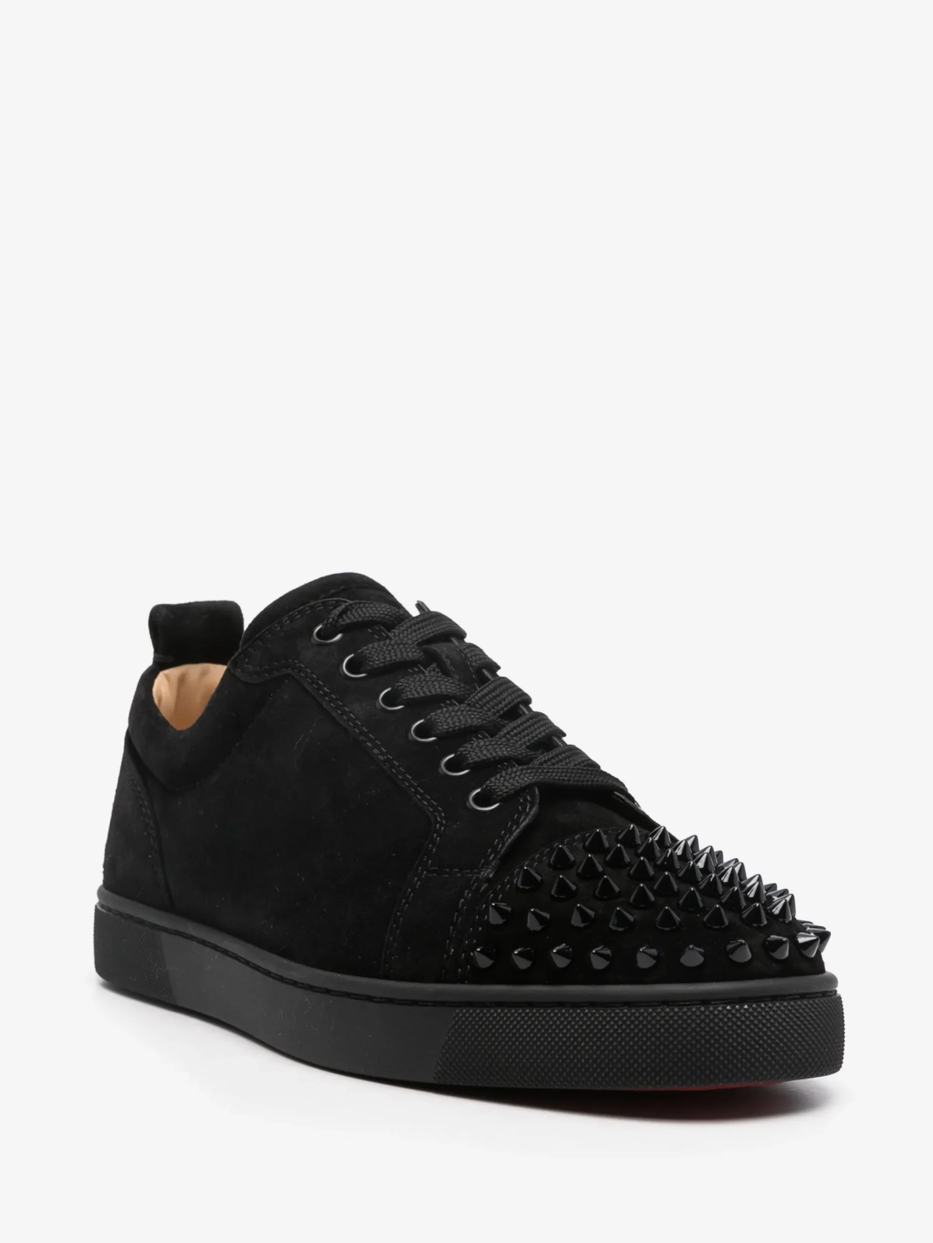 Loubs Shoes In Black With Spikes