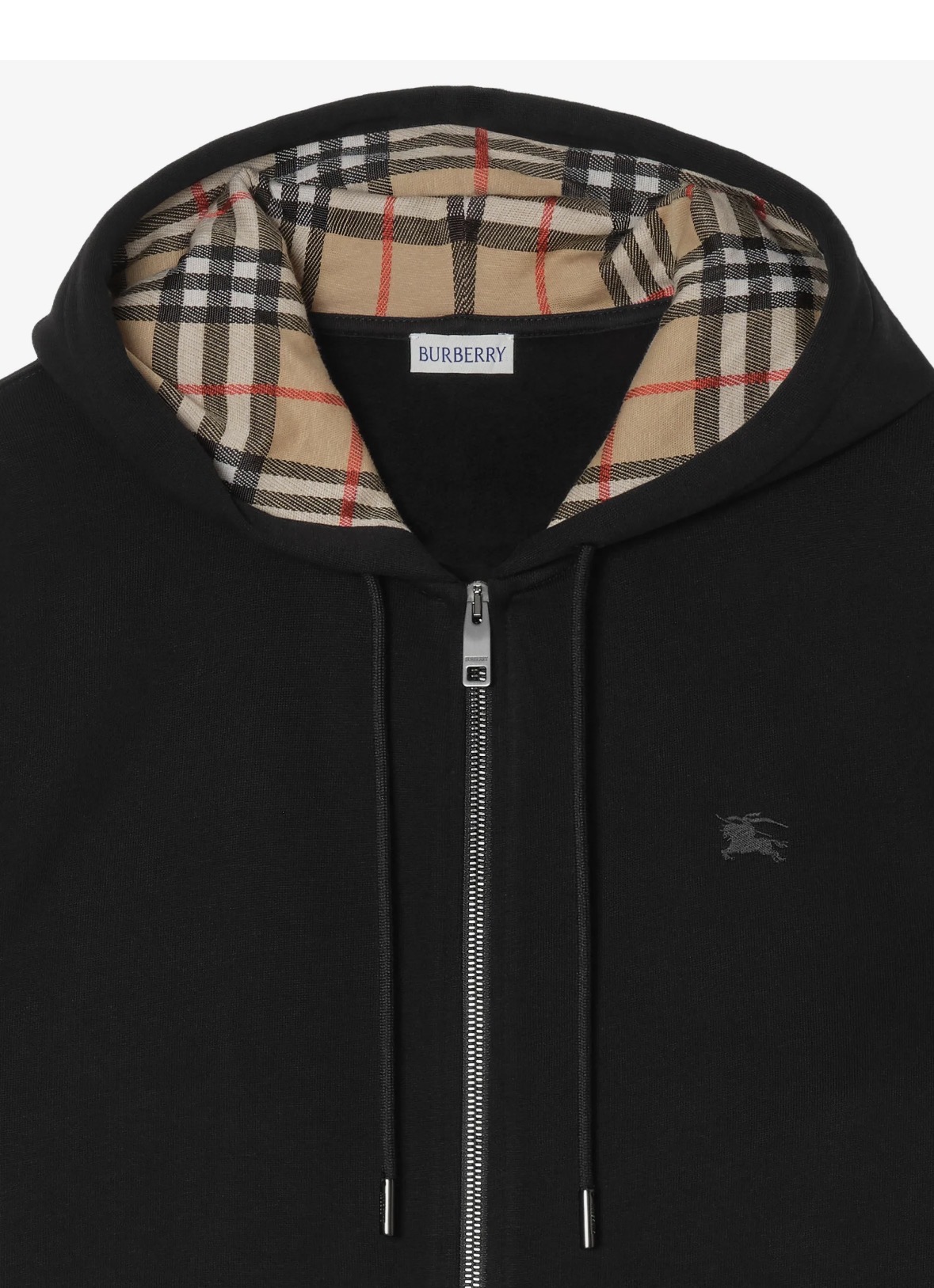 Brbrry Zip Black Hoodie