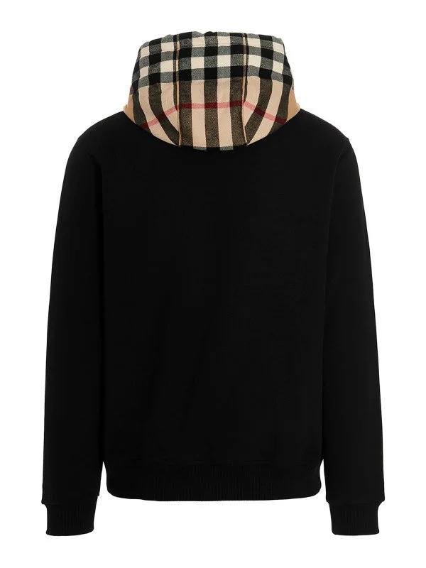 Brbrry Vintage Check Panel Hoodie