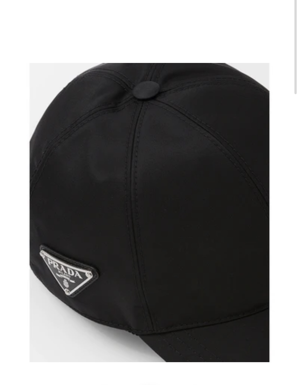 Prda Cap Black with Silver Logo