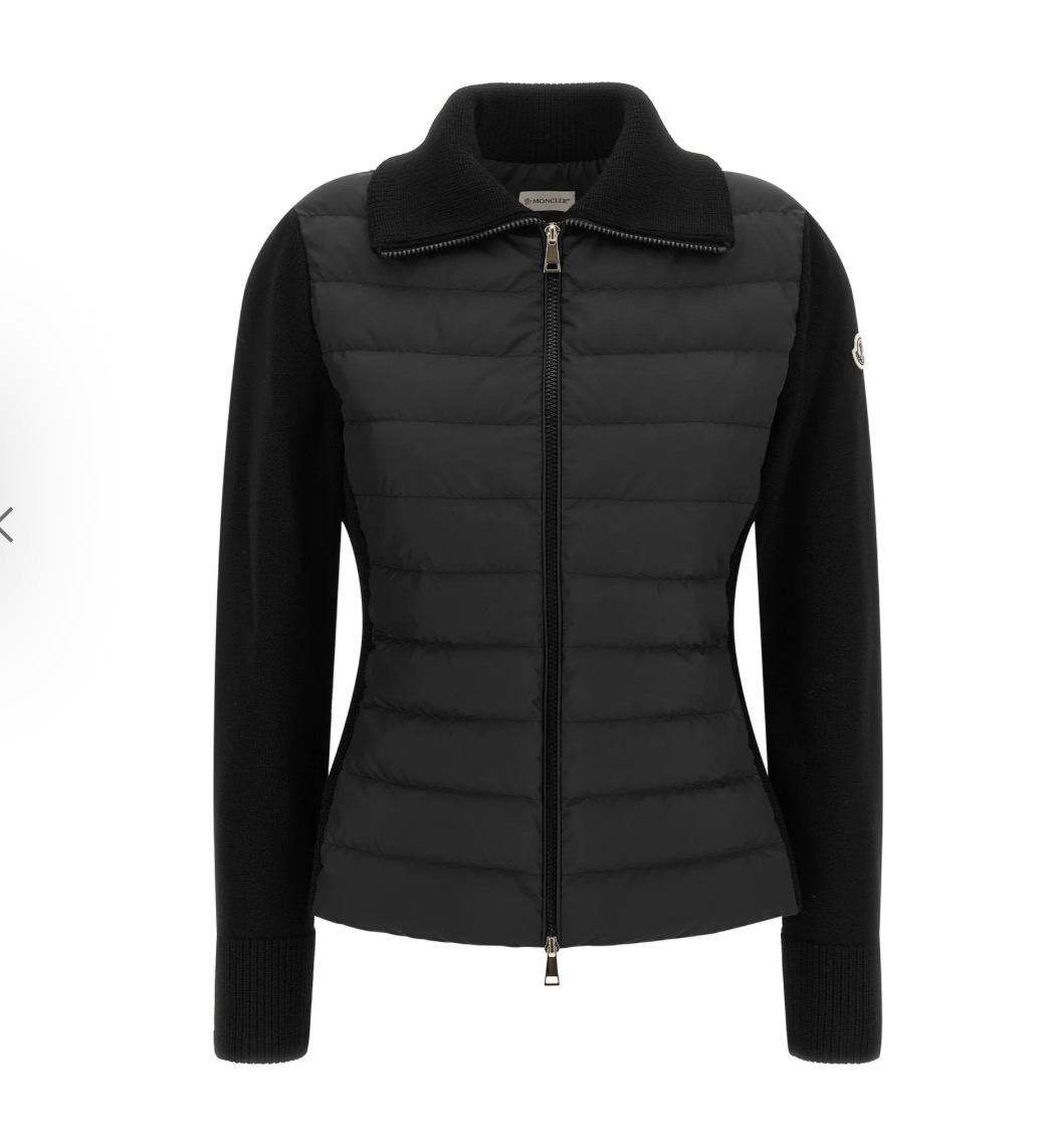 Monclr Cardigan Women Zip-Up Padded