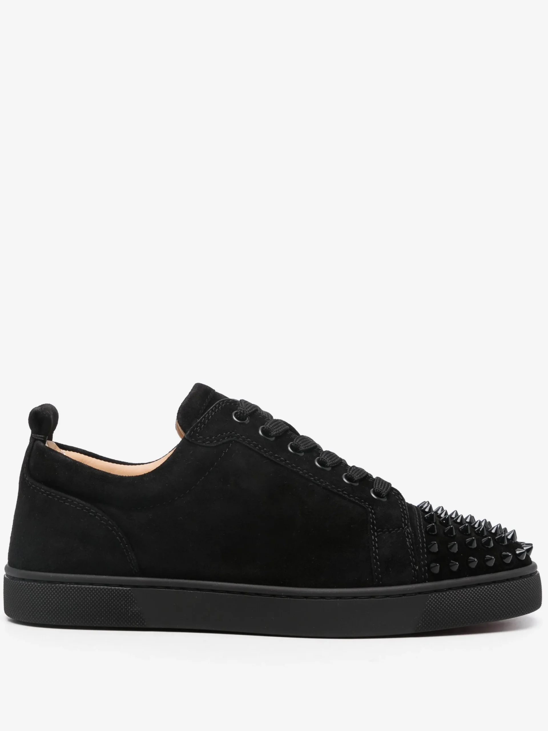 Loubs Shoes In Black With Spikes