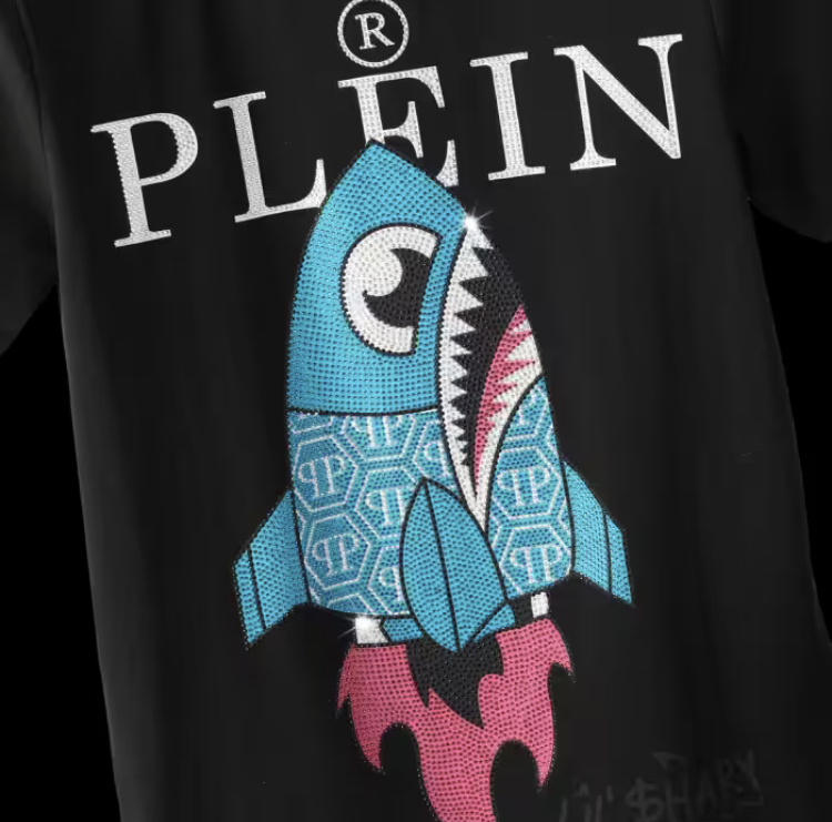 Plein t- shirt in Black