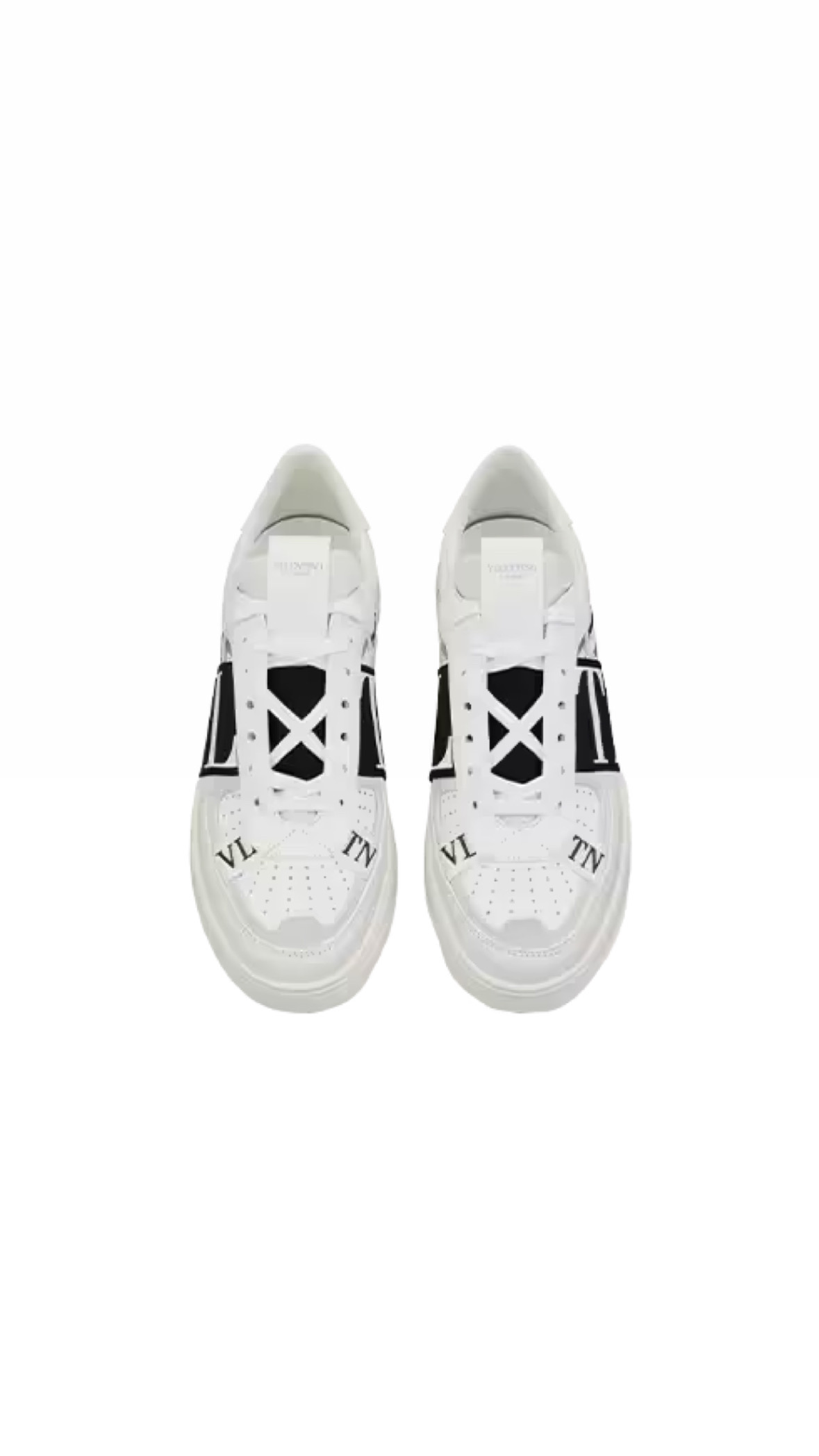 Vale Low Sneakers in White and Black