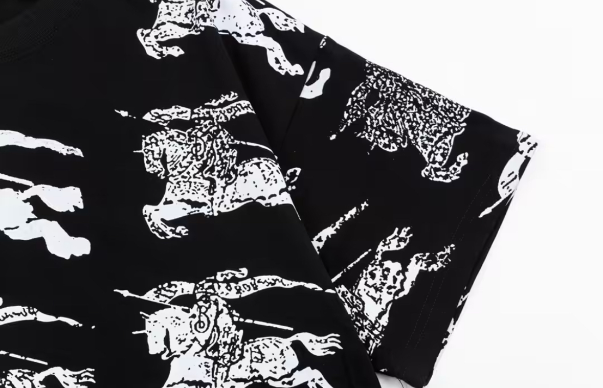 Brbrry T shirt printed in Black