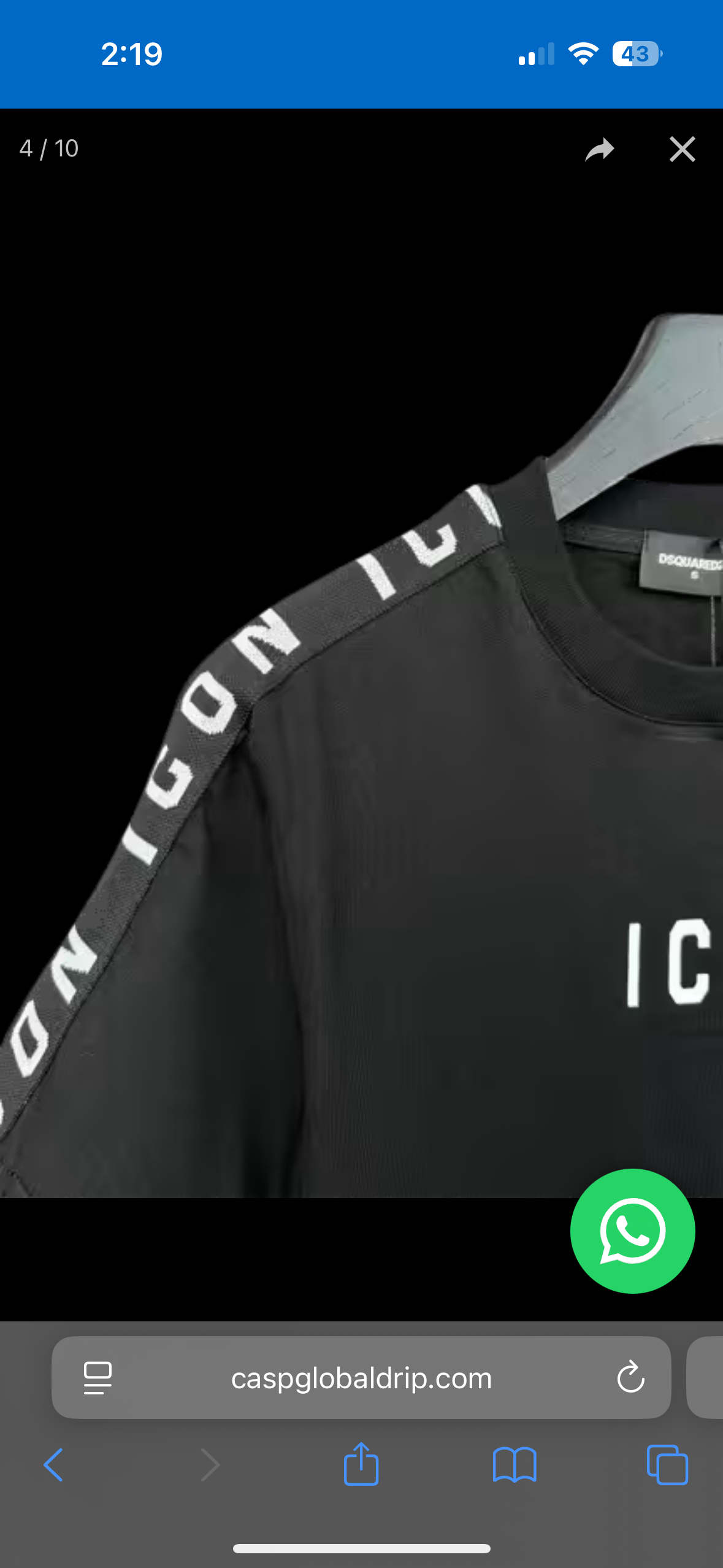 DSQ2 Shirt in Black